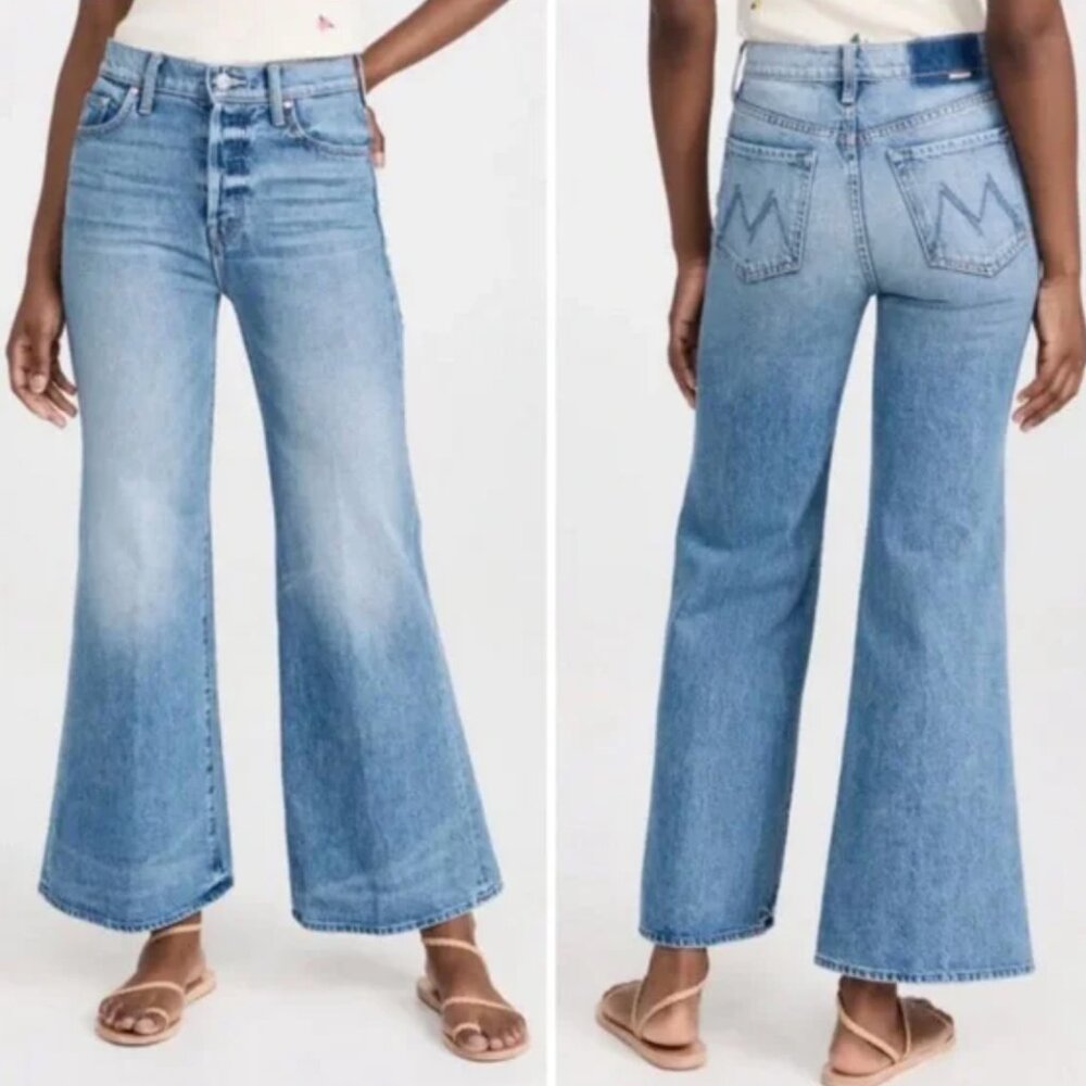 EUC MOTHER Superior The Tomcat Roller wide leg button fly high waist jeans